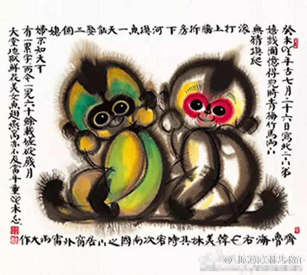  猴年春晚吉祥物 丑?设计师韩美林画的猴子图曝
