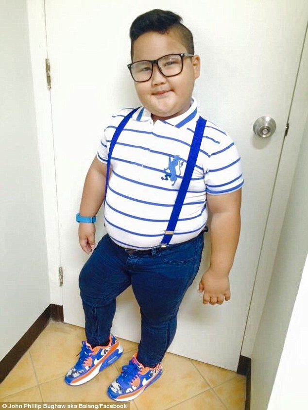 菲律宾7岁胖娃表演热舞爆红网络(1)