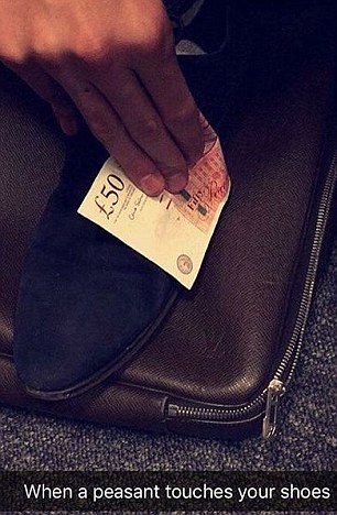 社交账号揭秘伦敦富豪圈:500元纸币擦鞋(2)