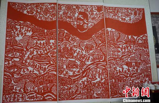 河南90后小伙痴迷剪纸 成传统民间艺术传承人(图)