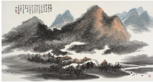 书画名家陈龙的山水艺术