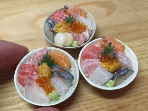 看了让人流口水的生鱼片居然是用黏土做的!(1