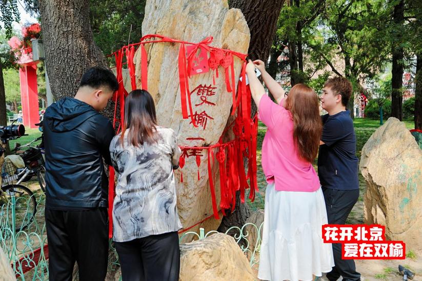 北京市海淀区双榆树公园举办“花开北京·爱在双榆”520主题活动