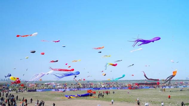第17届世界风筝锦标赛暨万人风筝放飞活动举行