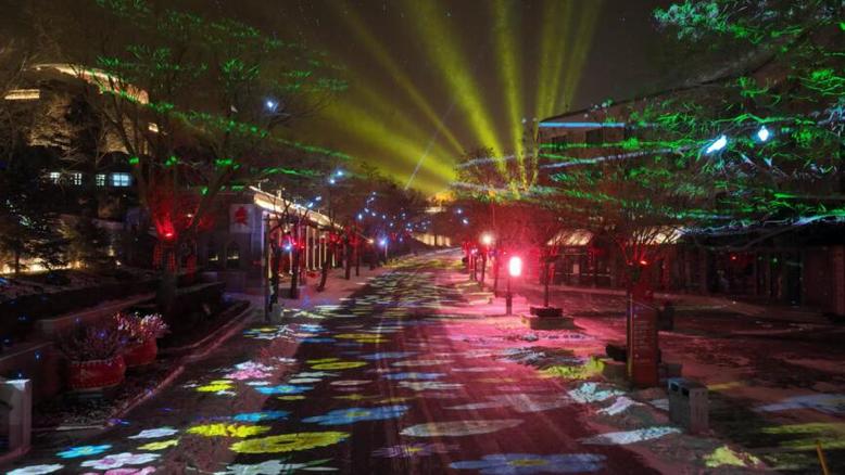 八达岭夜长城首次在春节假期开放
