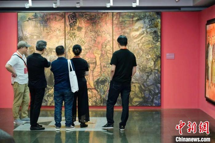 “艺术中的红——重大历史题材美术创作工程”作品展在沪开幕