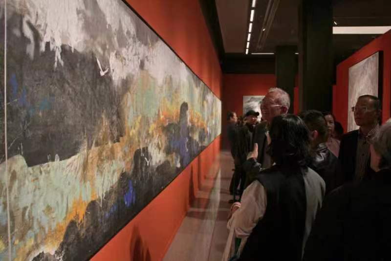 大美潇湘大型系列山水画展在中国美术馆开幕