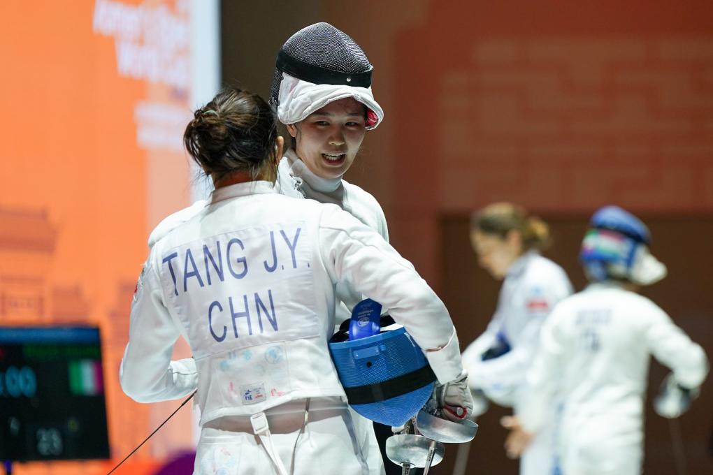 中国女子重剑队获巴黎奥运会团体资格