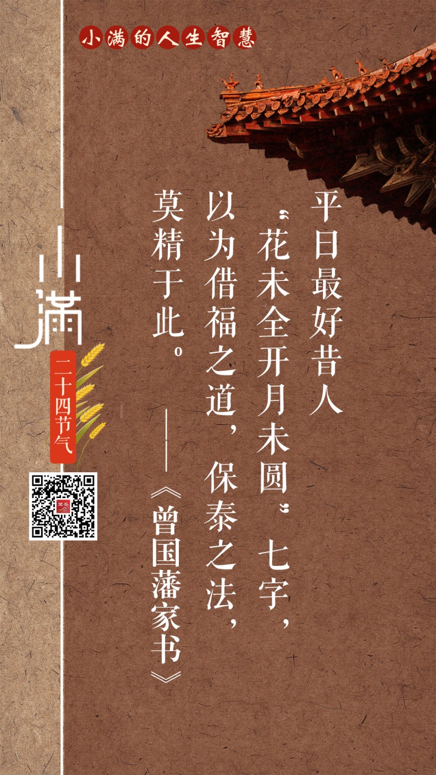 望岳海报组图丨小满的人生智慧 望岳海报组图丨小满的人生智慧