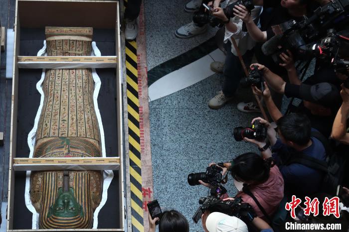 788件古埃及文物“包机”抵沪　在上海博物馆开箱