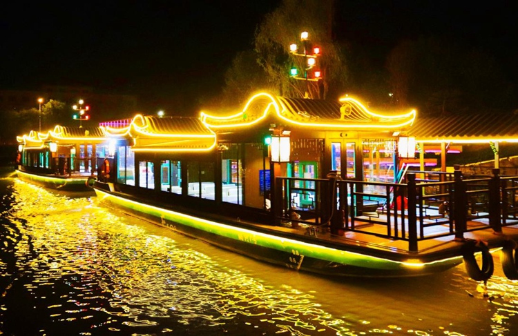 北京延庆“妫河夜画”夜游体验活动开启试运营