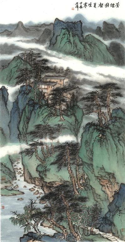 “问道南山——石峰中国山水画作品展”在湘潭齐白石纪念馆举办