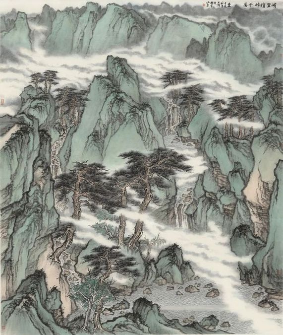 “问道南山——石峰中国山水画作品展”在湘潭齐白石纪念馆举办