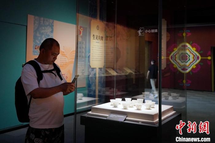 “四川各民族文物上的吉祥图案”特展吸引观众观展
