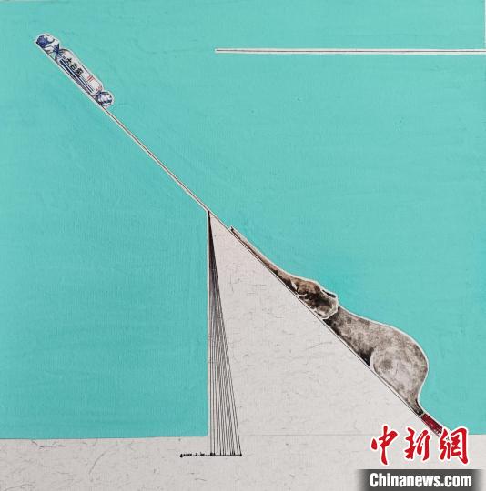 云南青年画家12年专注描绘大象的“人间烟火”