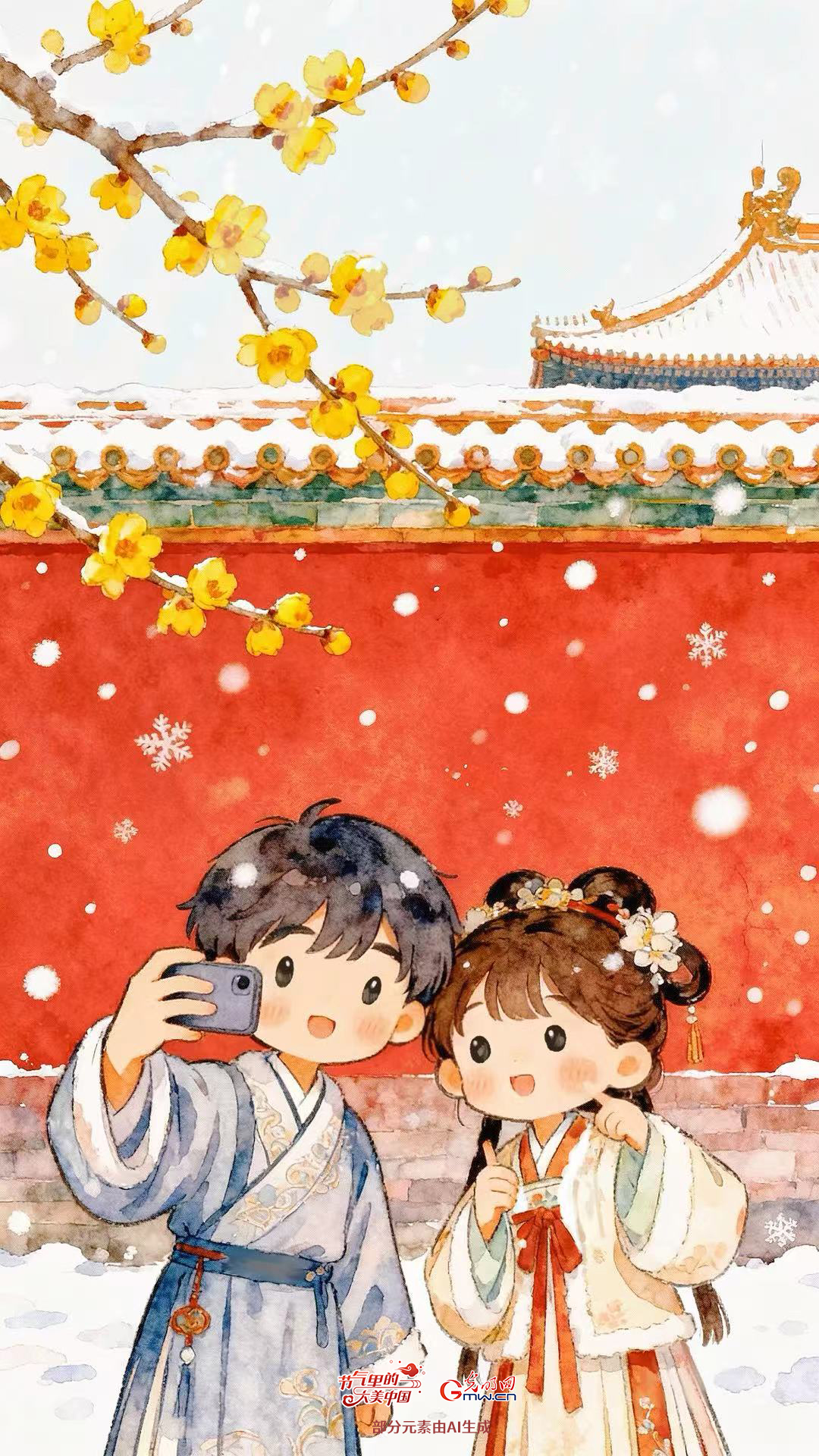 【节气里的大美中国】壁纸丨一场冬日浪漫，准备好了吗？