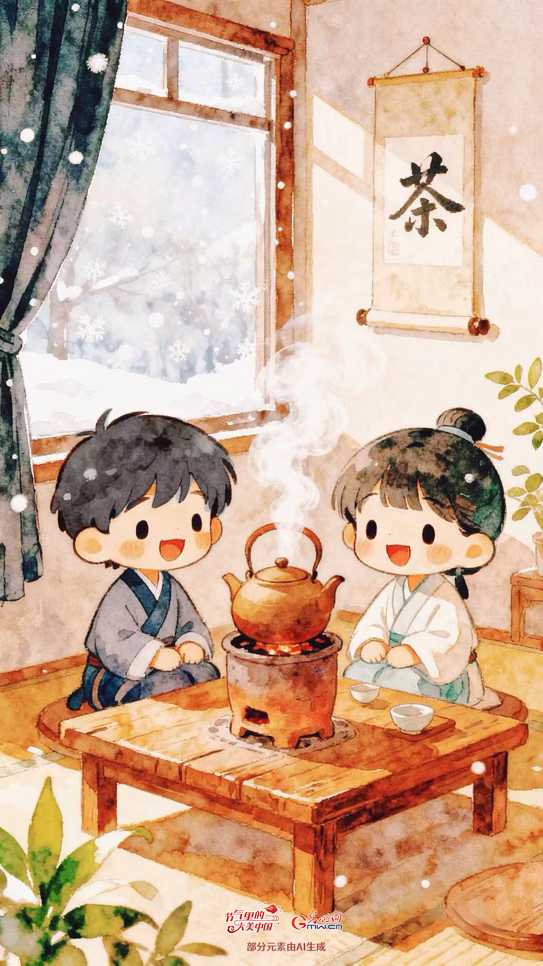 【节气里的大美中国】壁纸丨一场冬日浪漫，准备好了吗？