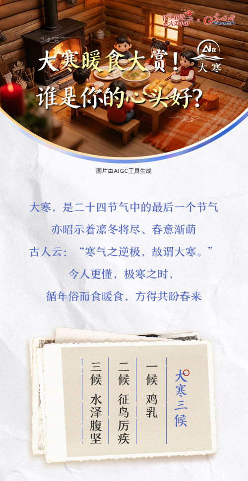 【节气里的大美中国·AI在大寒】大寒暖食大赏！谁是你的心头好？