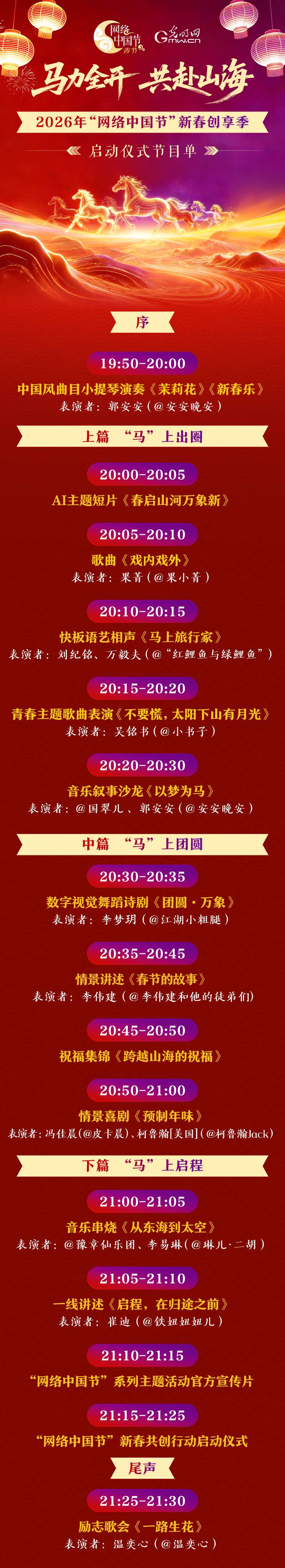驰梦山海，共赴如意年景——网络中国节新春创享季启动仪式邀你云端共赏
