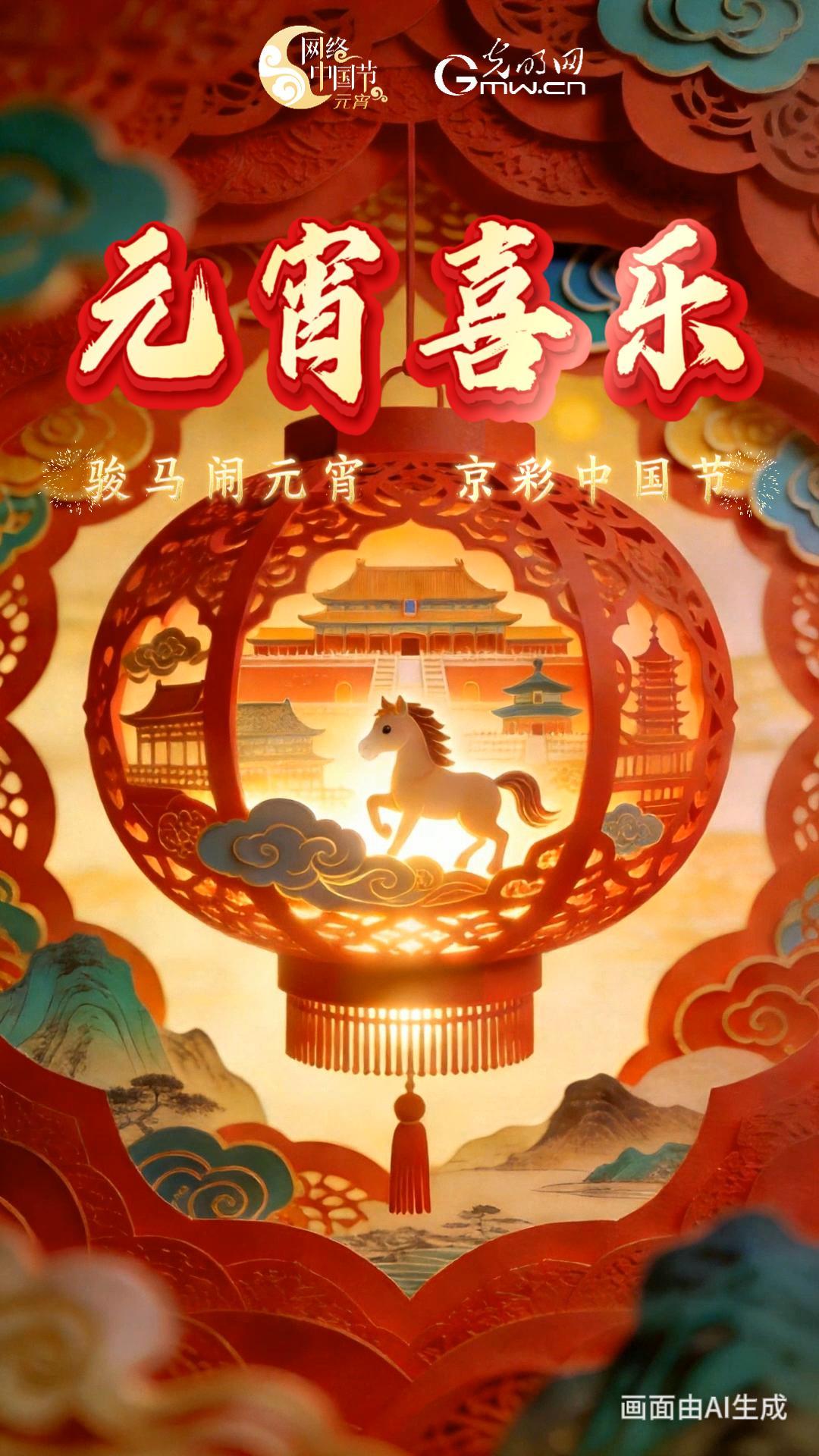 【网络中国节】抢先亮灯！骏马闹元宵