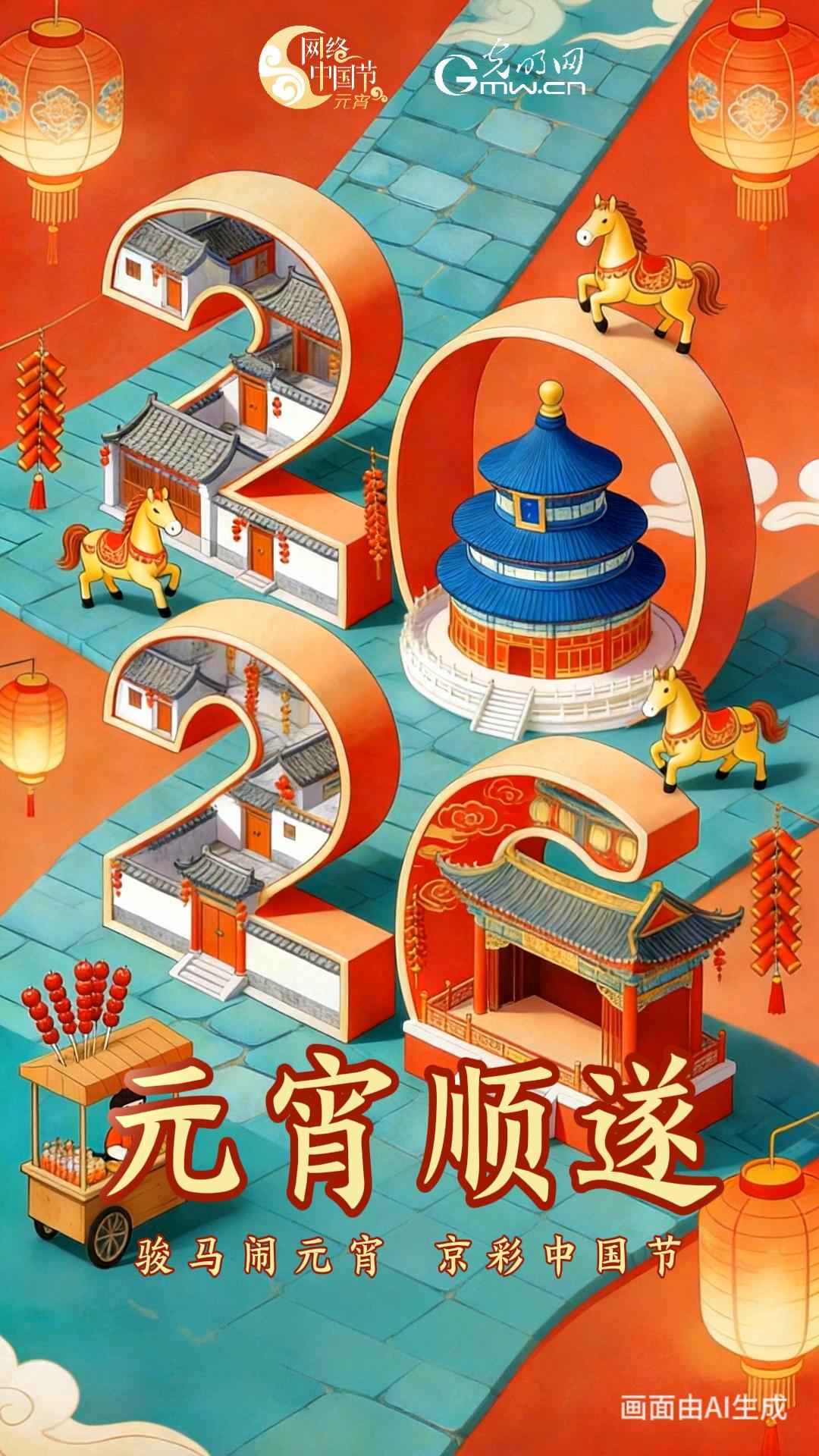 【网络中国节】动态海报|又是一年元宵节，策马奔腾启新程