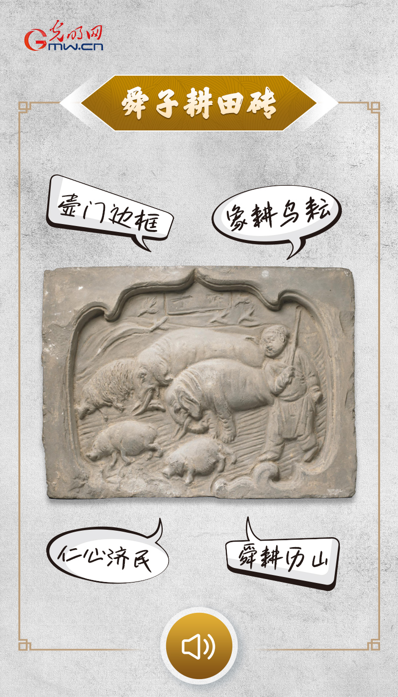 文物会说话”有声海报｜北宋青砖讲述“勤”与“孝”的故事