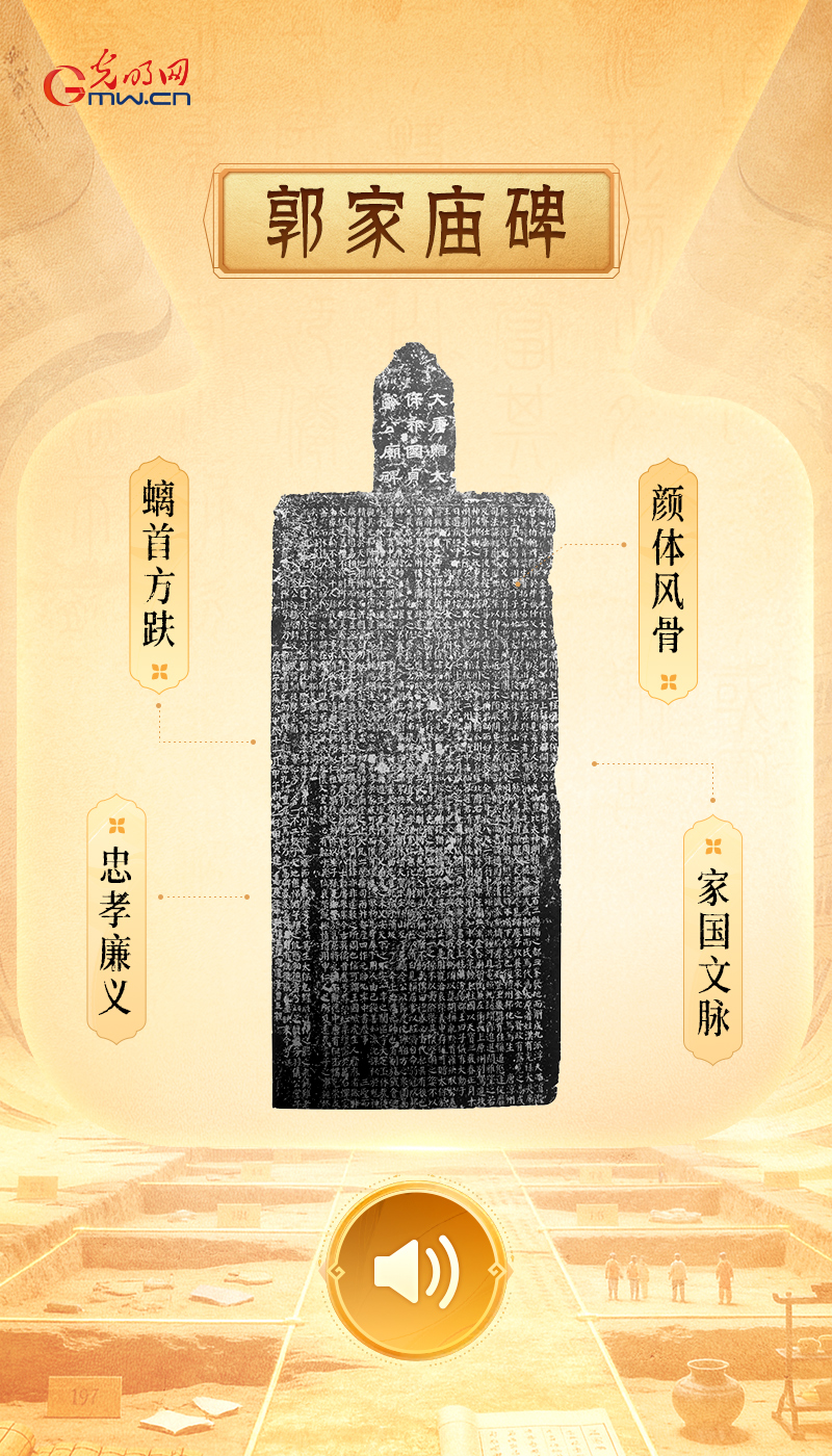 “文物会说话”有声海报|一器一物,铸就中华文明道德风尚 郭家庙碑