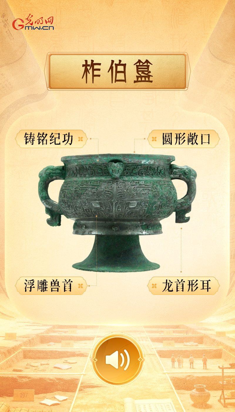 “文物会说话”有声海报|如果古代也有“全民健身日”,看看哪个打卡场面最出圈儿 柞伯簋