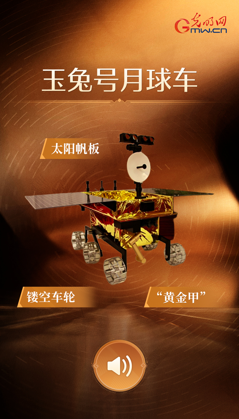 “文物会说话”有声海报|星河赴月车辙留痕,“玉兔”巡望浩瀚苍穹 玉兔号月球车