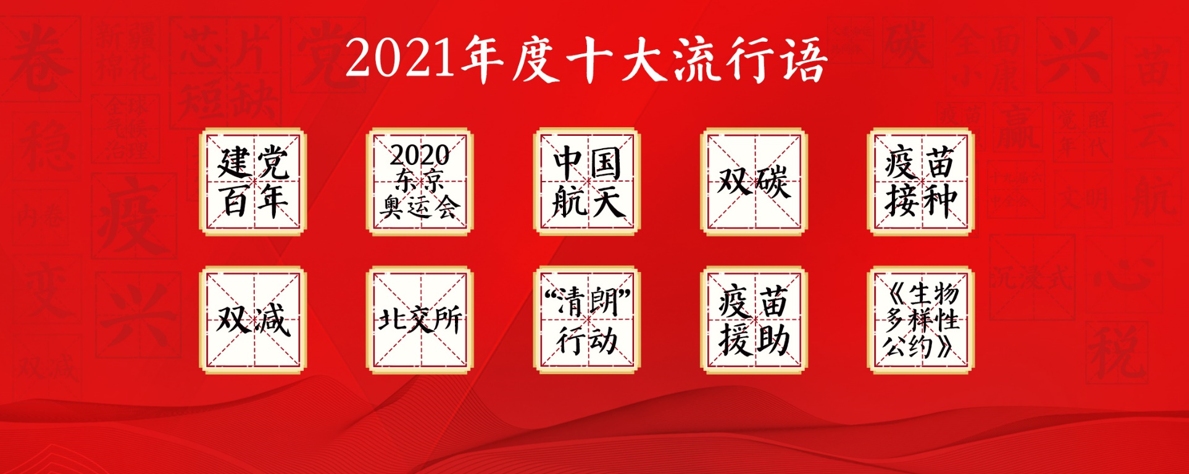 “汉语盘点2021”年度字词揭晓：治、建党百年、疫、元宇宙当选