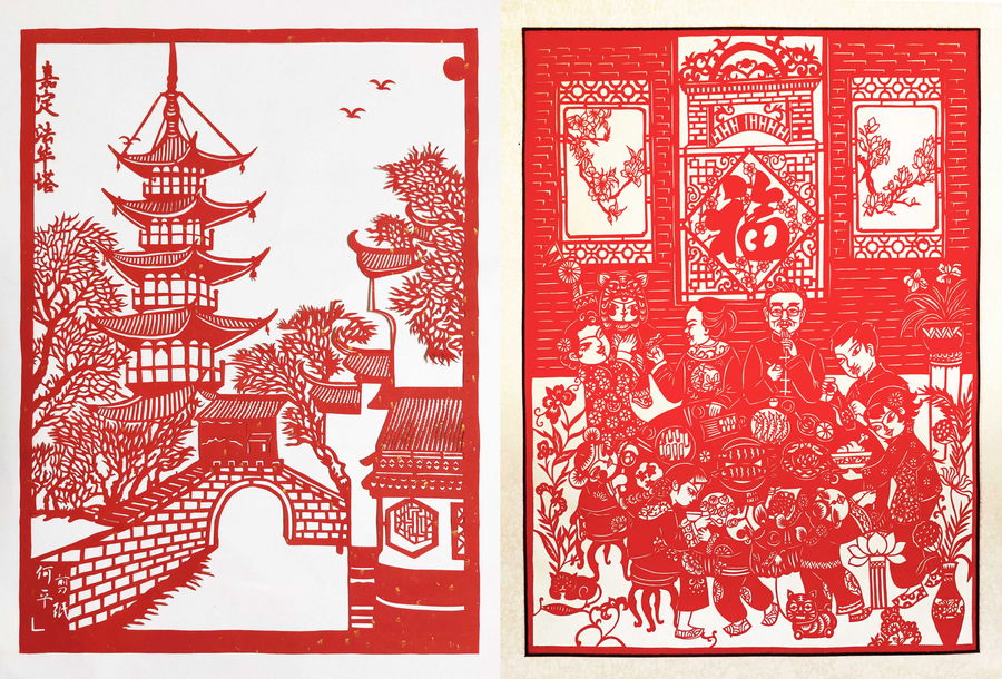200位作者，200幅作品，“上海剪纸剪古镇”让非遗破圈