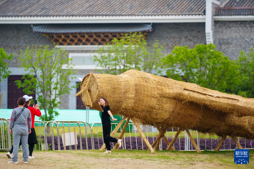 江西南昌：与“稻草人”共享春光