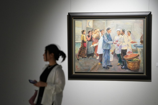罗贻从艺七十周年艺术展在中国国家画院开幕