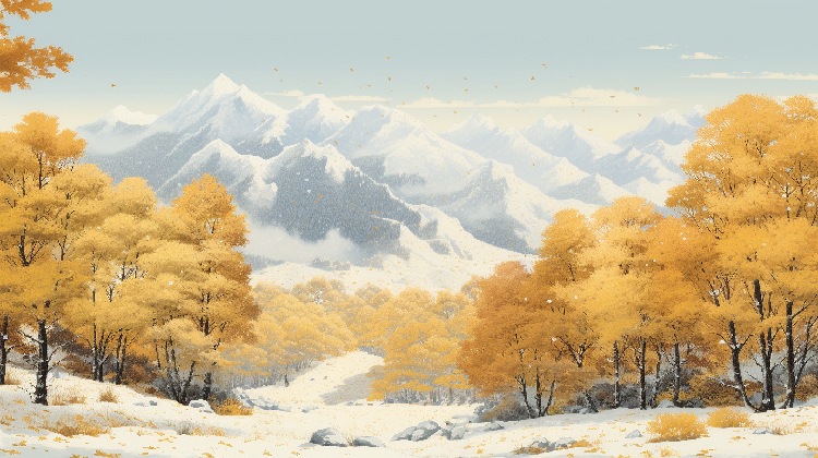 【节气里的大美中国·小雪 】AI绘本：冬季的信使