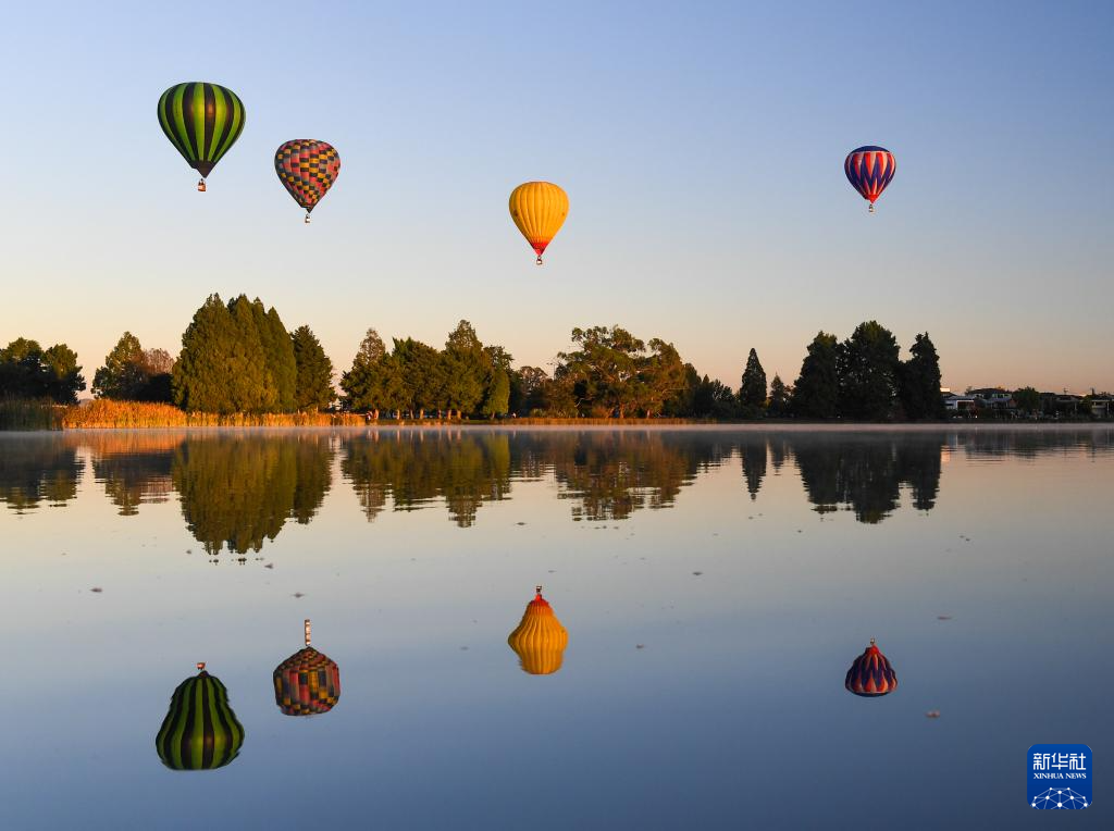 新西兰举行2024怀卡托热气球节