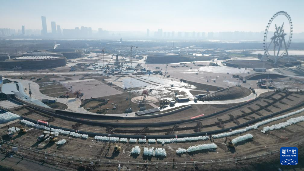 第二十七届哈尔滨冰雪大世界开建