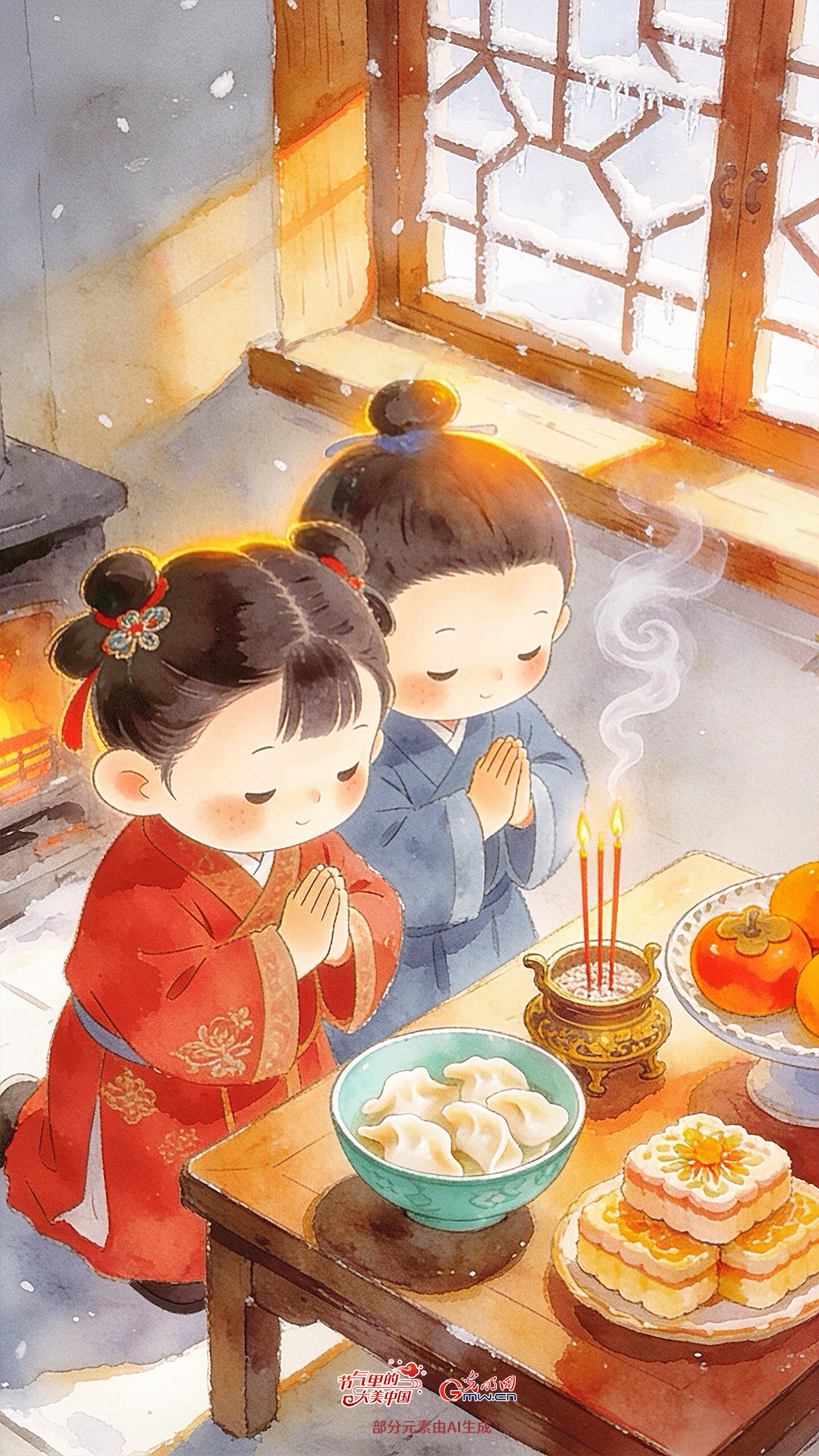 【节气里的大美中国】壁纸丨冬至：心怀温暖 坚定前行