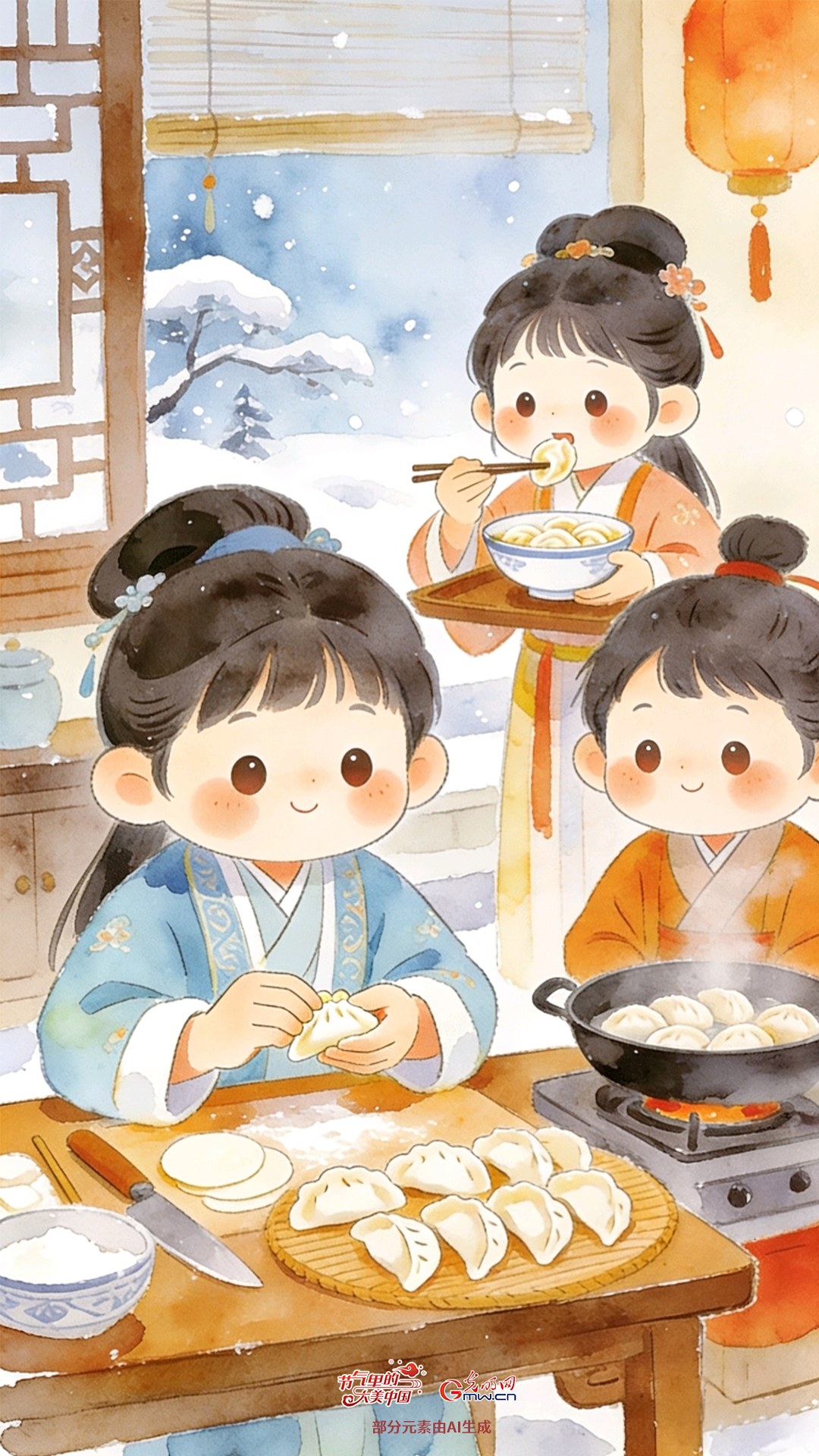 【节气里的大美中国】壁纸丨冬至：心怀温暖 坚定前行