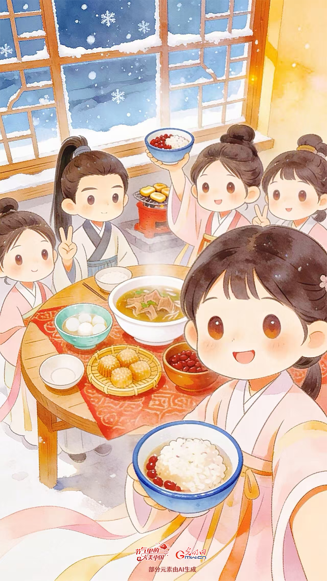 【节气里的大美中国】壁纸丨冬至：心怀温暖 坚定前行