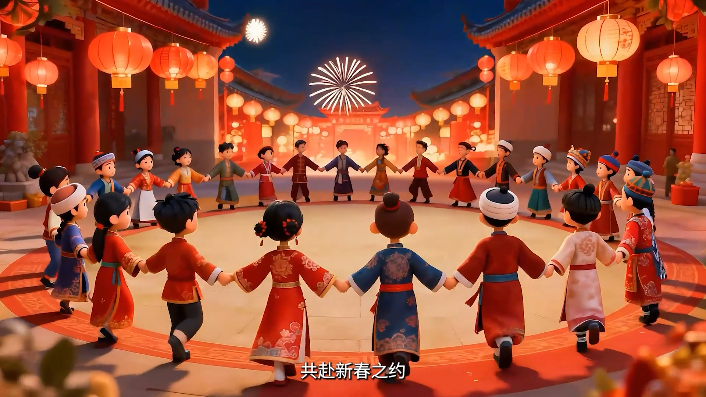 AI动画丨骐骥驰骋，骏马奔腾，祝福祖国繁荣昌盛、新春大吉！