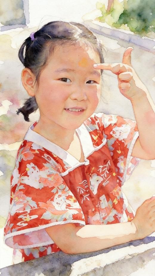 【网络中国节·端午】雄黄点额：眉间一笔护童真